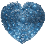 Blue Crystal Lake Heart